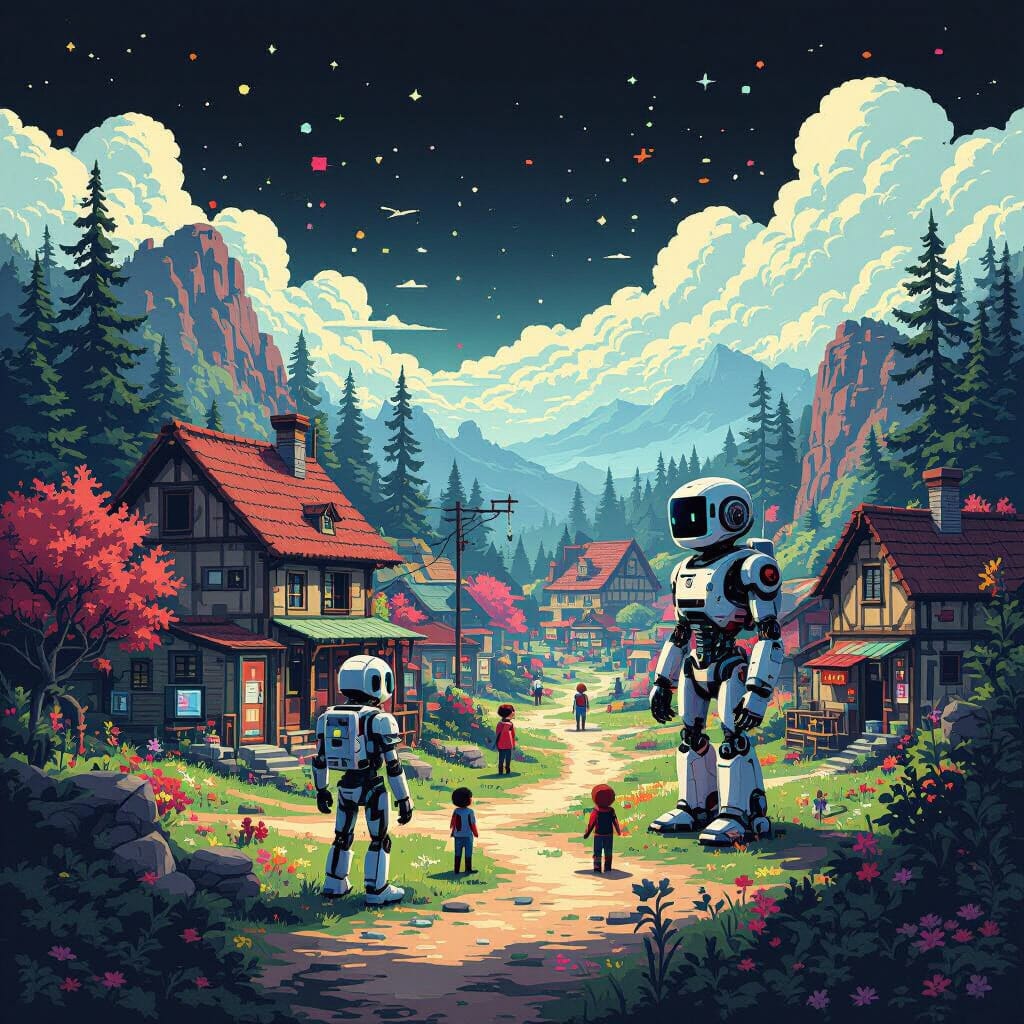 Hamlet-1: Our first simulated community